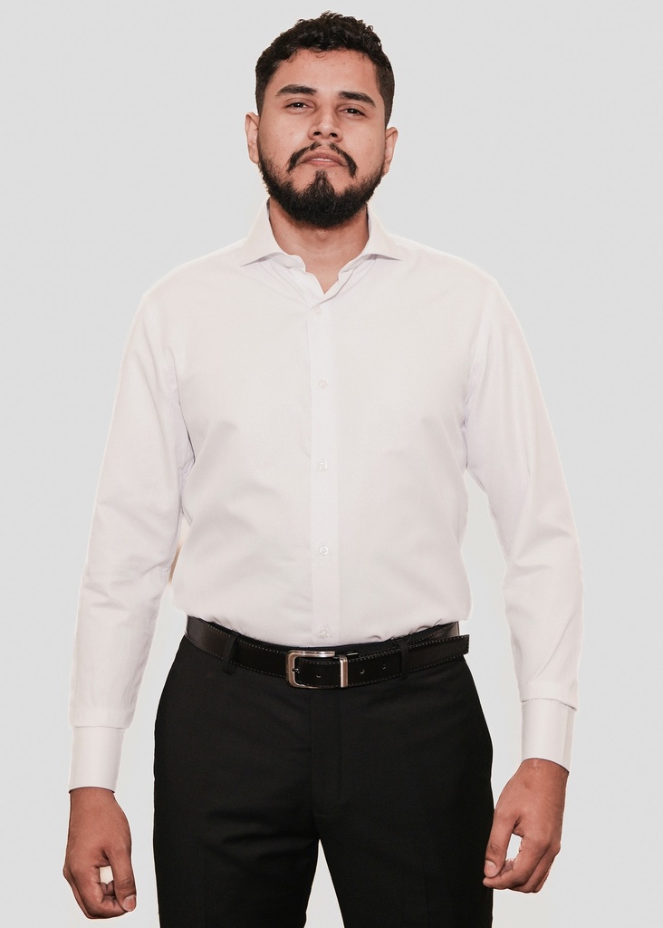 Vista adicional 5 de Camisa Bruno Cassini Puño Sencillo Blanco Modelo Hd42-b116 - ADAMS