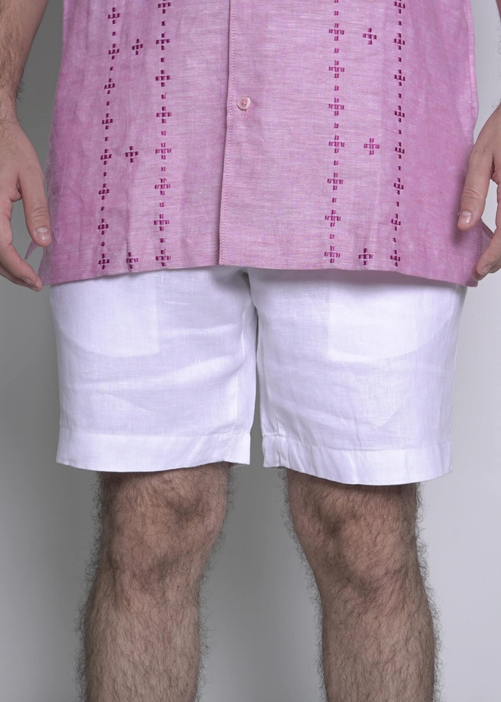 Vista adicional de Bermuda Cubavera Short Bright Blanco - ADAMS