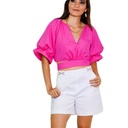 Blusa Puff-sleeve Top Rosado