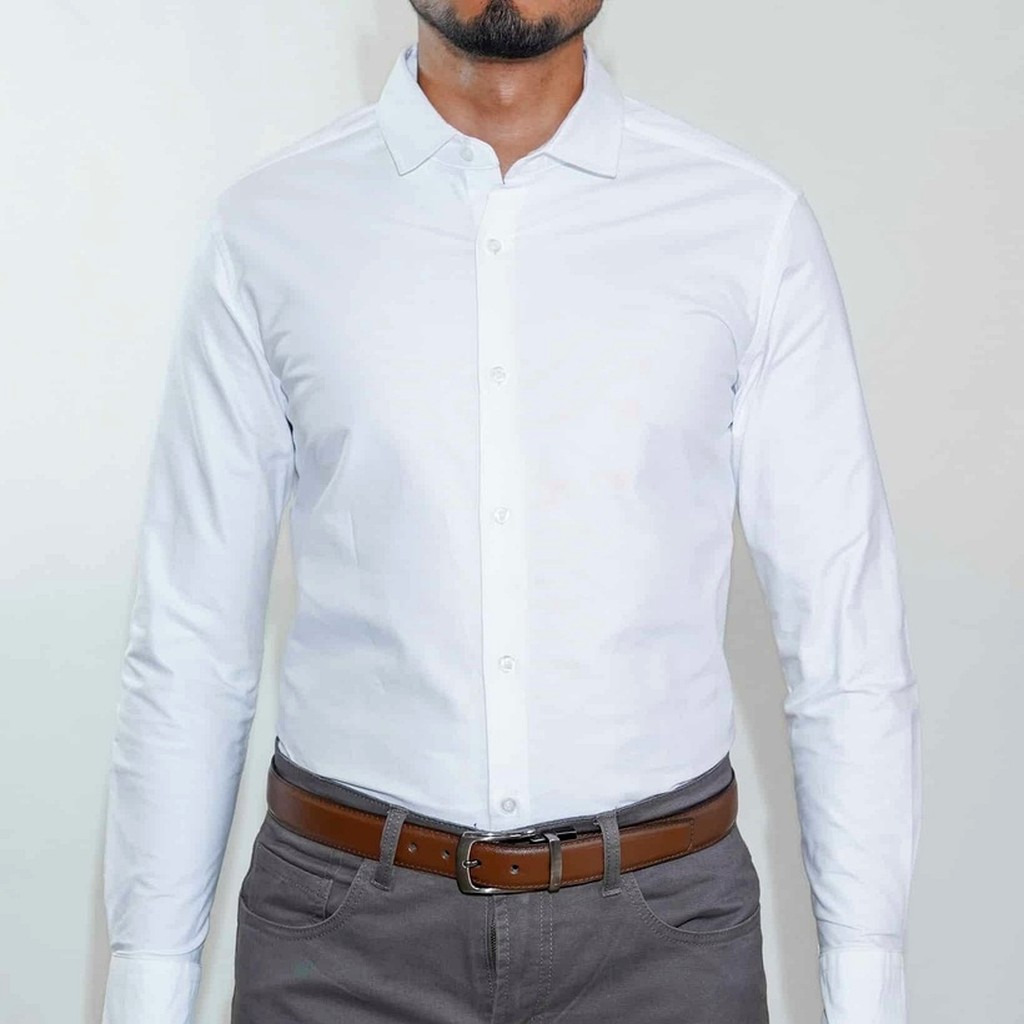 [CM0044WHT-F/S] Camisa Bruno Cassini French Shirt Blanco (S)