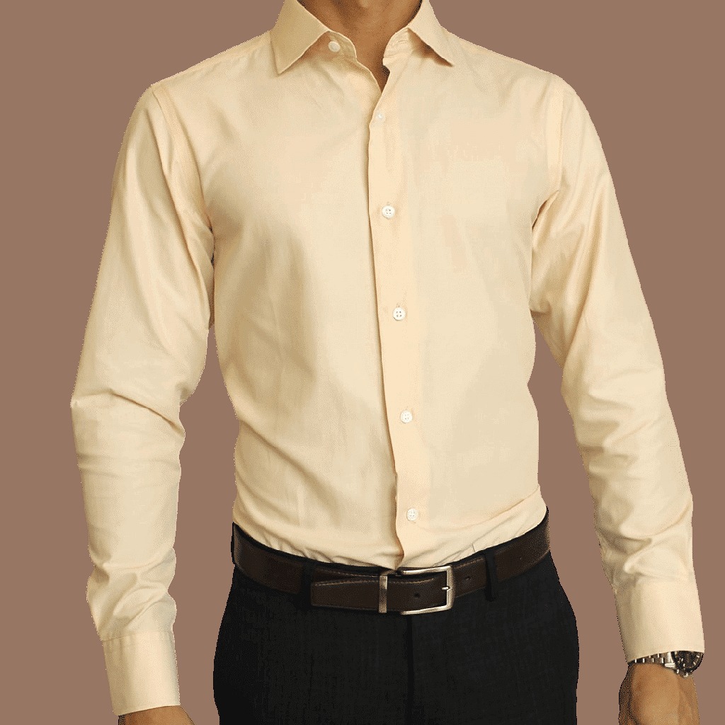 [082845-01EC/14.5] Camisa Bruno Cassini Manga Larga Melon (14.5)