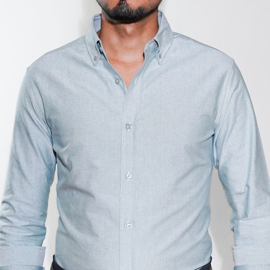 [CM0042DGR-N/S] Camisa Bruno Cassini Normal Shirt Mint (S)