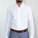 Camisa Bruno Cassini Puño Sencillo Blanco Modelo Ss23101-01