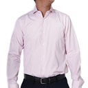 Camisa Bruno Cassini Puño Sencillo Linen Orange
