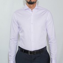 Camisa Bruno Cassini Puño Sencillo Morado Modelo Cm0005pur