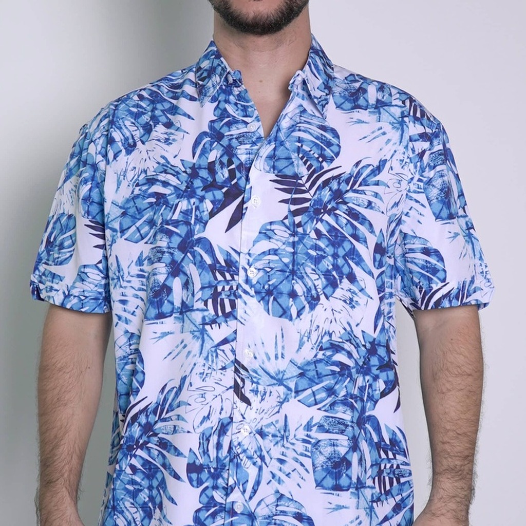 [CUWSP007-100/S] Camisa Cubavera Manga Corta Bright Blanco Modelo Cuwsp007 (S)