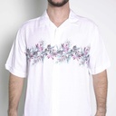 Camisa Cubavera Manga Corta Brilliant Blanco Modelo Cuwsd012