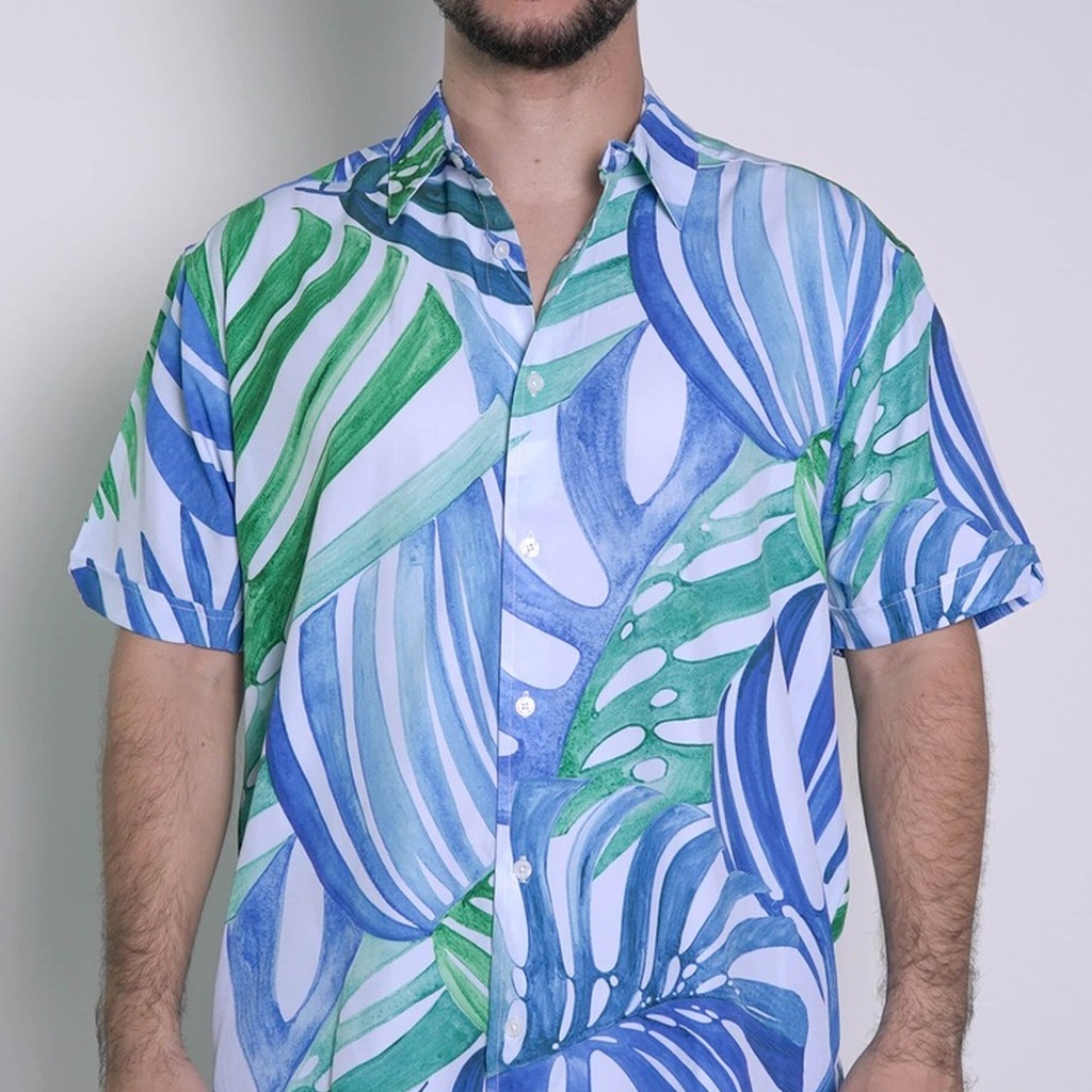 [CUWSP009-426/S] Camisa Cubavera Manga Corta Delf (S)