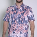Camisa Cubavera Manga Corta Parisian Azul