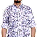 Camisa Cubavera Manga Larga Lino Brilliant Blanco