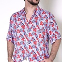 Camisa TED Lapidus Manga Corta Hombre Rojo