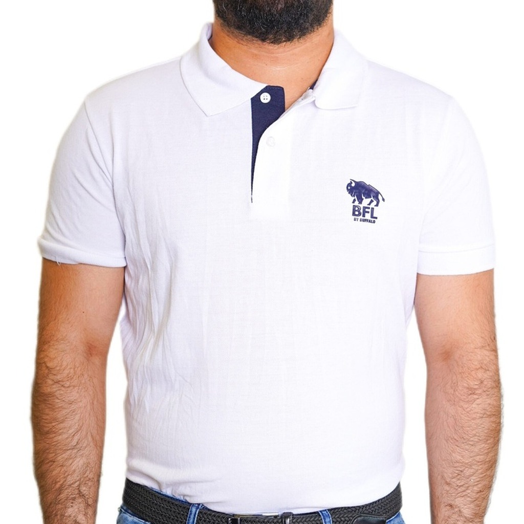 [BFL-30-702B-WH/S] Camiseta BFL Blanco Modelo Bfl-30-702b (S)