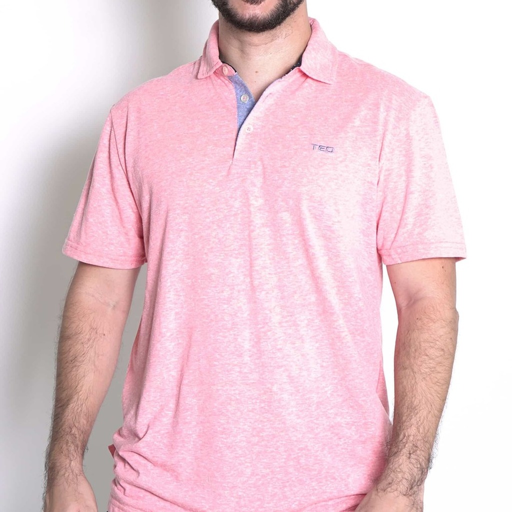 Camiseta TED Lapidus Manga Corta Hombre Rosado