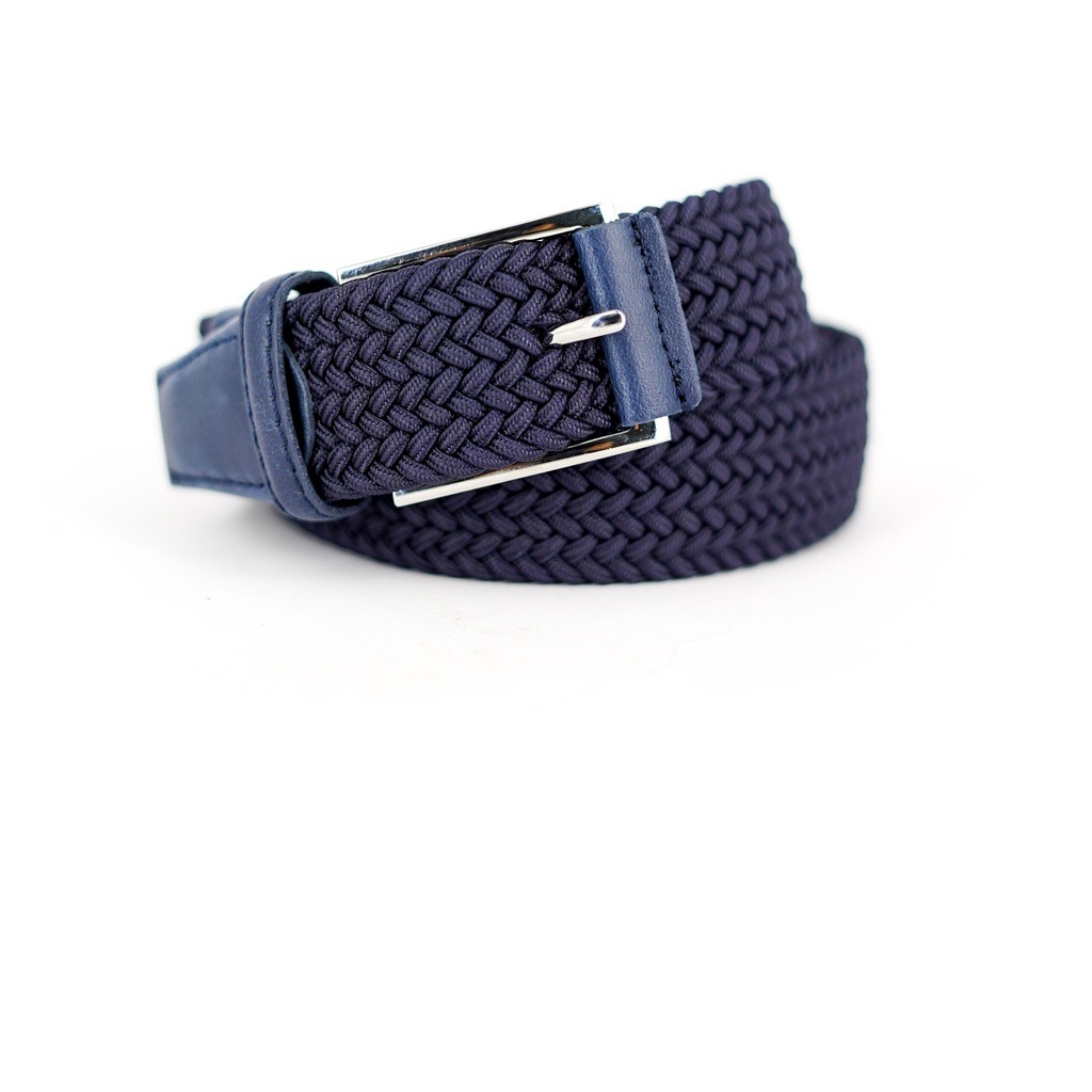 [CIN-C-NV] Cinturon Bruno Cassini Elastic Azul Marino