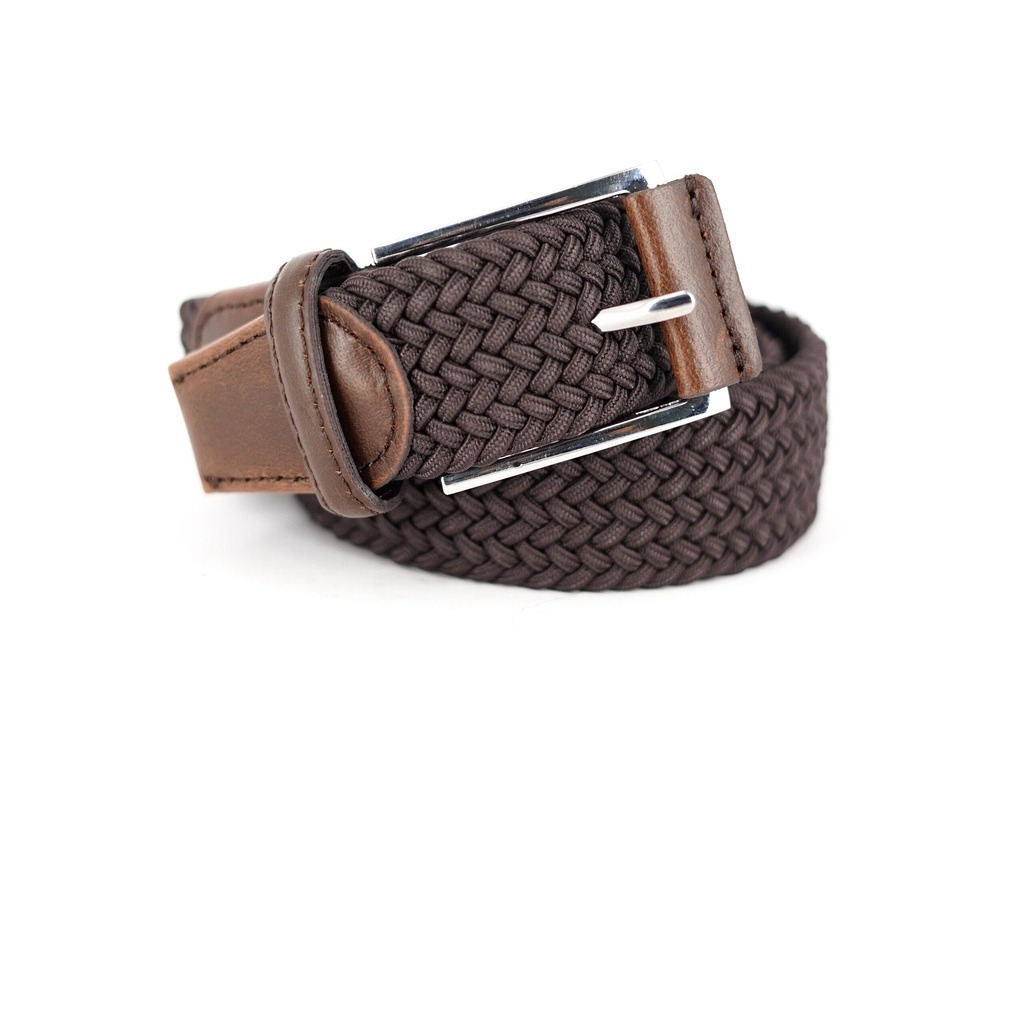 [CIN-C-CA] Cinturon Bruno Cassini Elastic Cafe