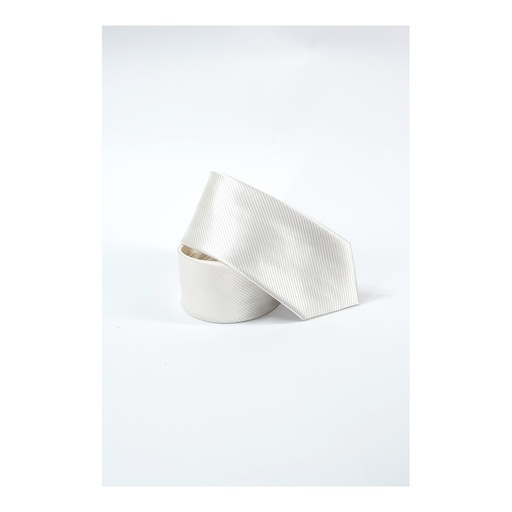 [BW4624/618-7] Corbata Bruno Cassini Blanco (7 cm)