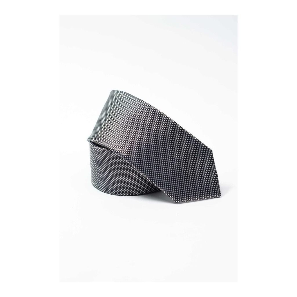 Corbata Bruno Cassini Coffee Blanco