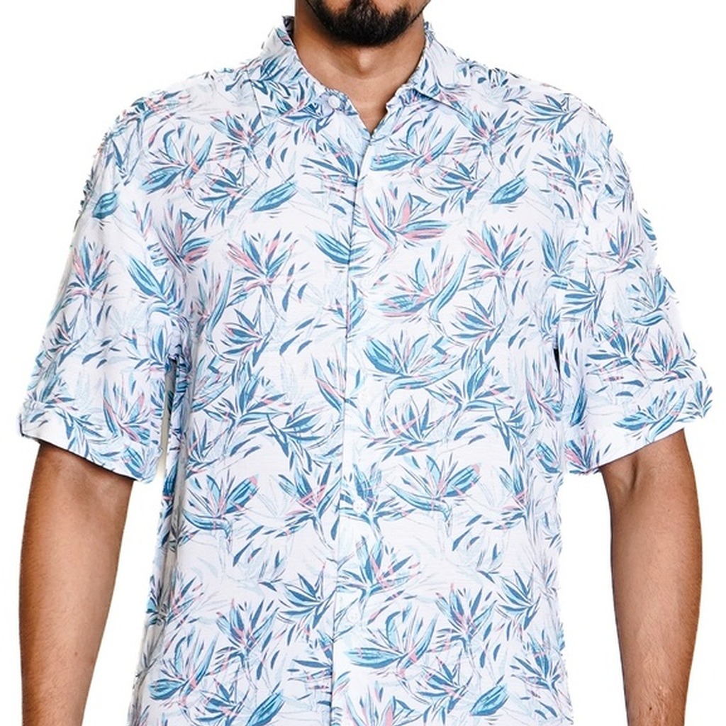 [CUWME014-112/S] H. CAMISA CUBAVERA M/C P/CABALLERO BRILLIANT WHITE (S)