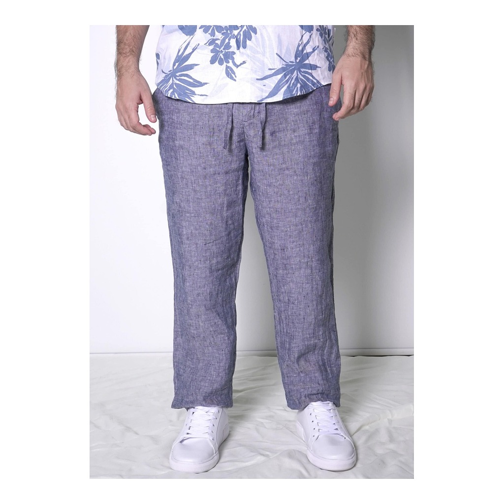 [CB-H20-005NV/30] Pantalon Cubavera Azul Print Modelo Cb-h20 (30)