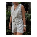 Short Milano Raya Gris