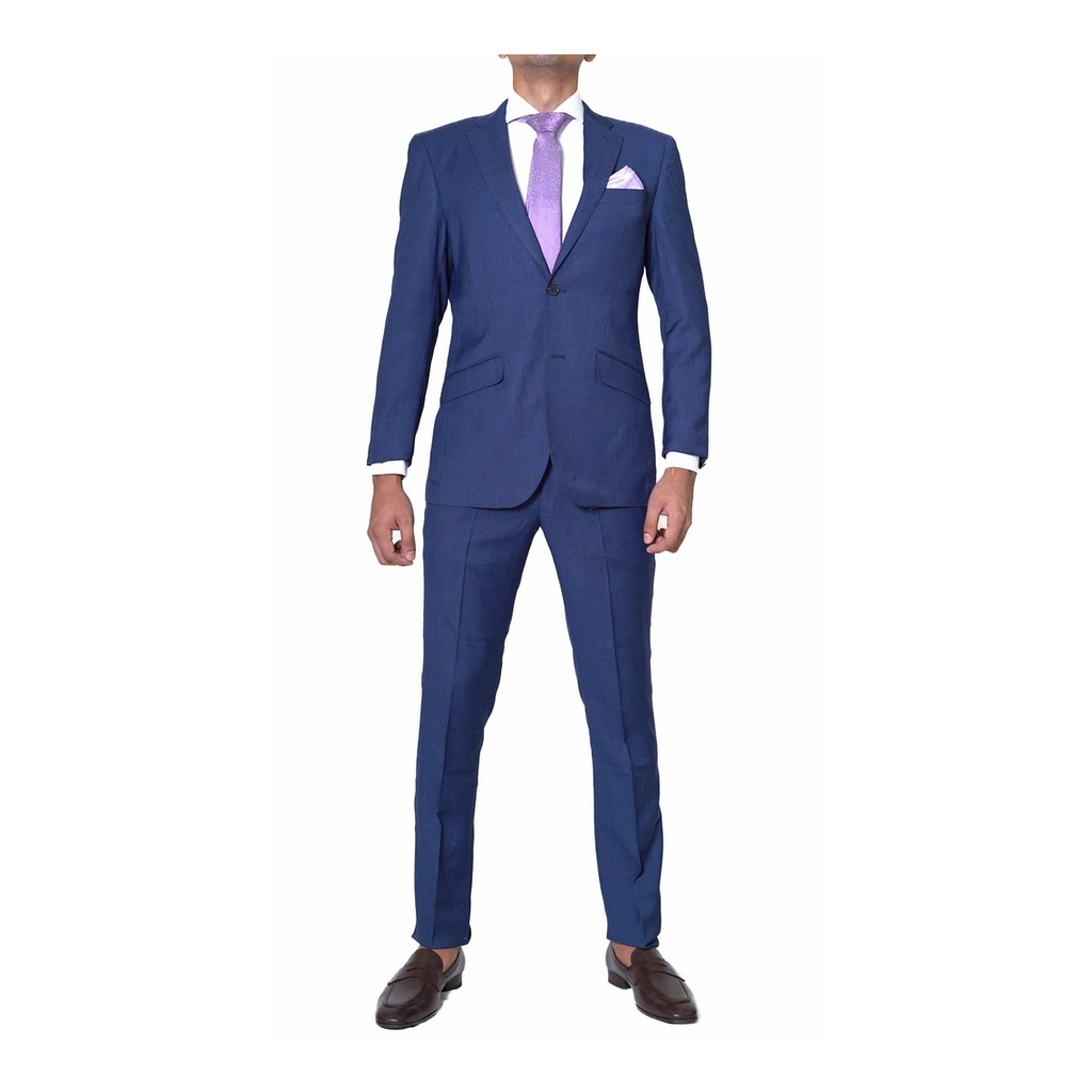 [10036A-8-495-BC-2/46] Terno Bruno Cassini Botones Prussian Azul (46)