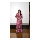 Vestido Estampado Vino
