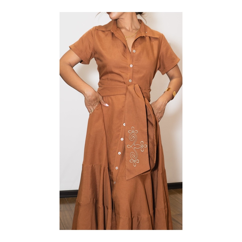 Vestido Kenya Terracota