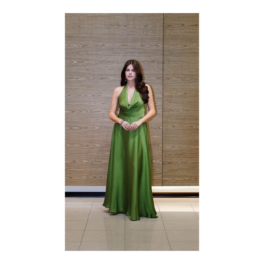 Vestido Mopa Verde Modelo Ref-clara-ve