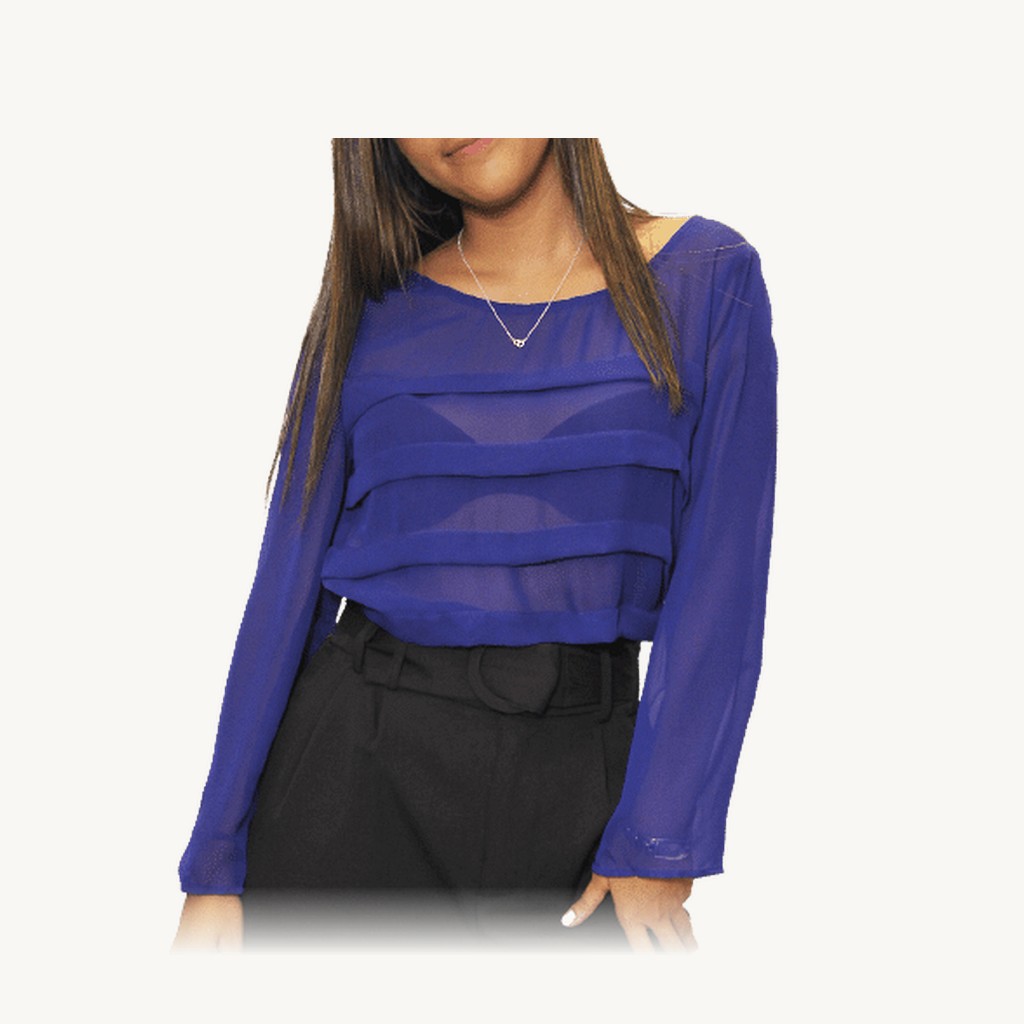 [1012065-AZ/XS] Blusa 3 Talla Modelo 1012065 (XS)
