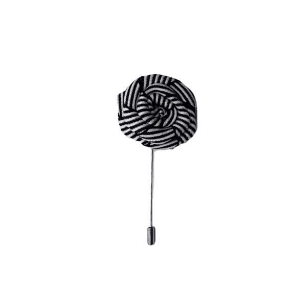 Pin Black & White Lined