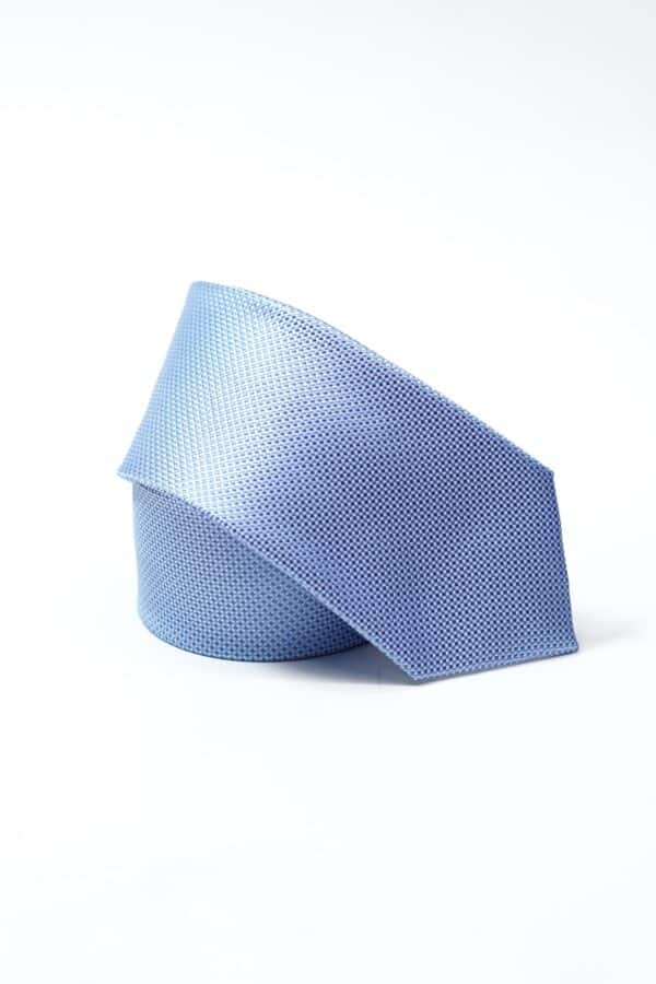 CORBATA SKY BLUE SQUARED NAVY