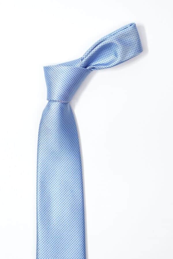 CORBATA SKY BLUE SQUARED NAVY - Imagen 2