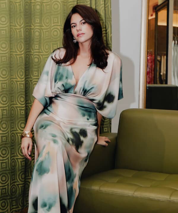 M. VESTIDO ESTAMPADO VERDE