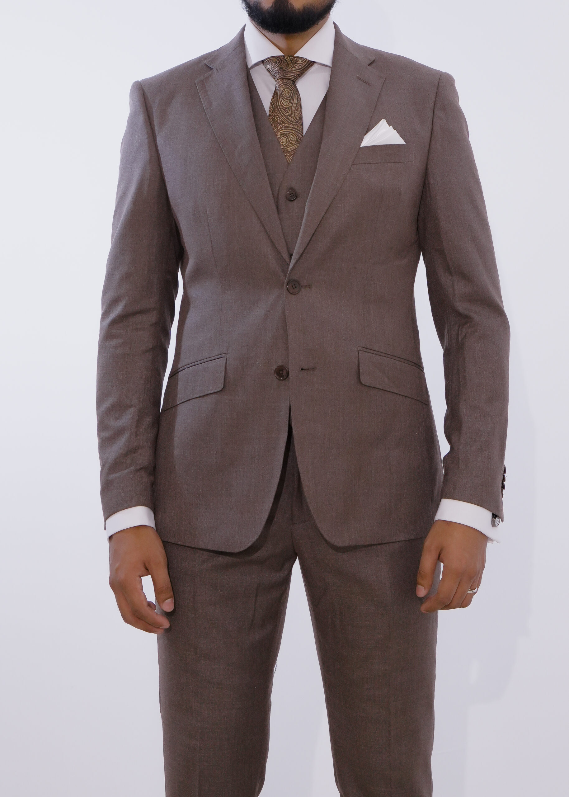 H. TERNO P/CABALLERO C/CHALECO CASSINI BROWN 1 H. TERNO P/CABALLERO C/CHALECO CASSINI BROWN